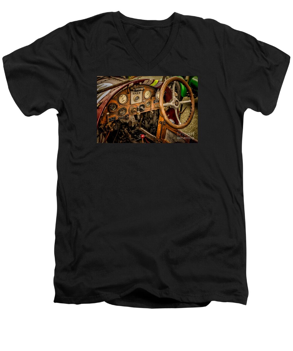 Vehicle Men's V-Neck T-Shirt featuring the photograph Amilcar Riley Special by Adrian Evans