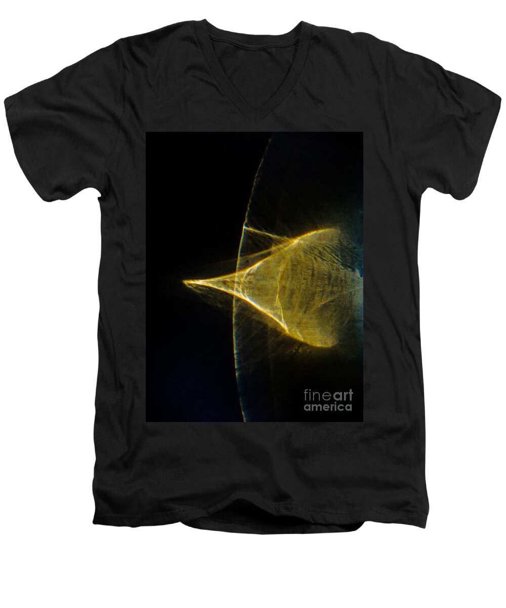 Writing With Light Men's V-Neck T-Shirt featuring the photograph Arching by Casper Cammeraat