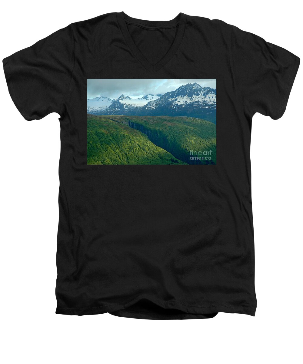  Alaska Men's V-Neck T-Shirt featuring the photograph Beyond Description by Nick Boren