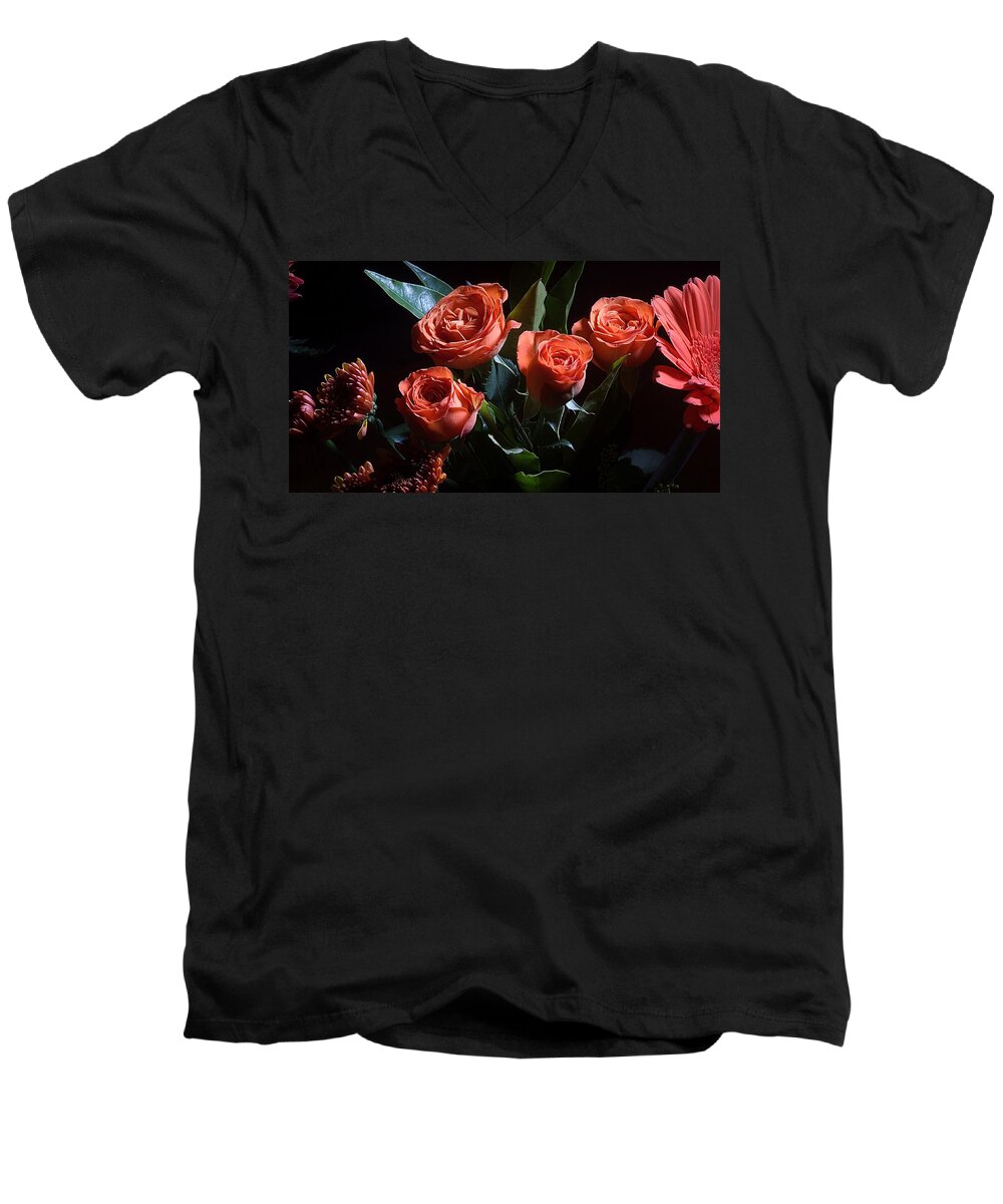 Bouquet Men's V-Neck T-Shirt featuring the photograph By Any Other Name Too by Joe Kozlowski