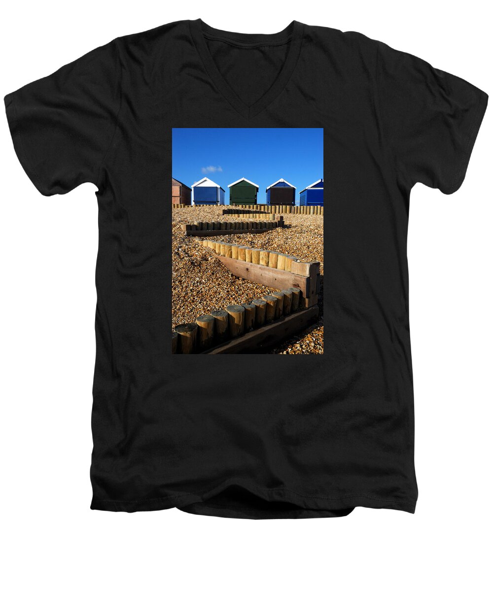 Closed Men's V-Neck T-Shirt featuring the photograph Closed For The Winter by Wendy Wilton