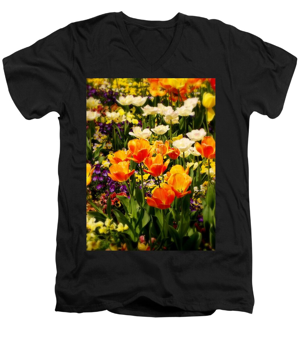 Fine Art Men's V-Neck T-Shirt featuring the photograph Dreaming in Color by Rodney Lee Williams