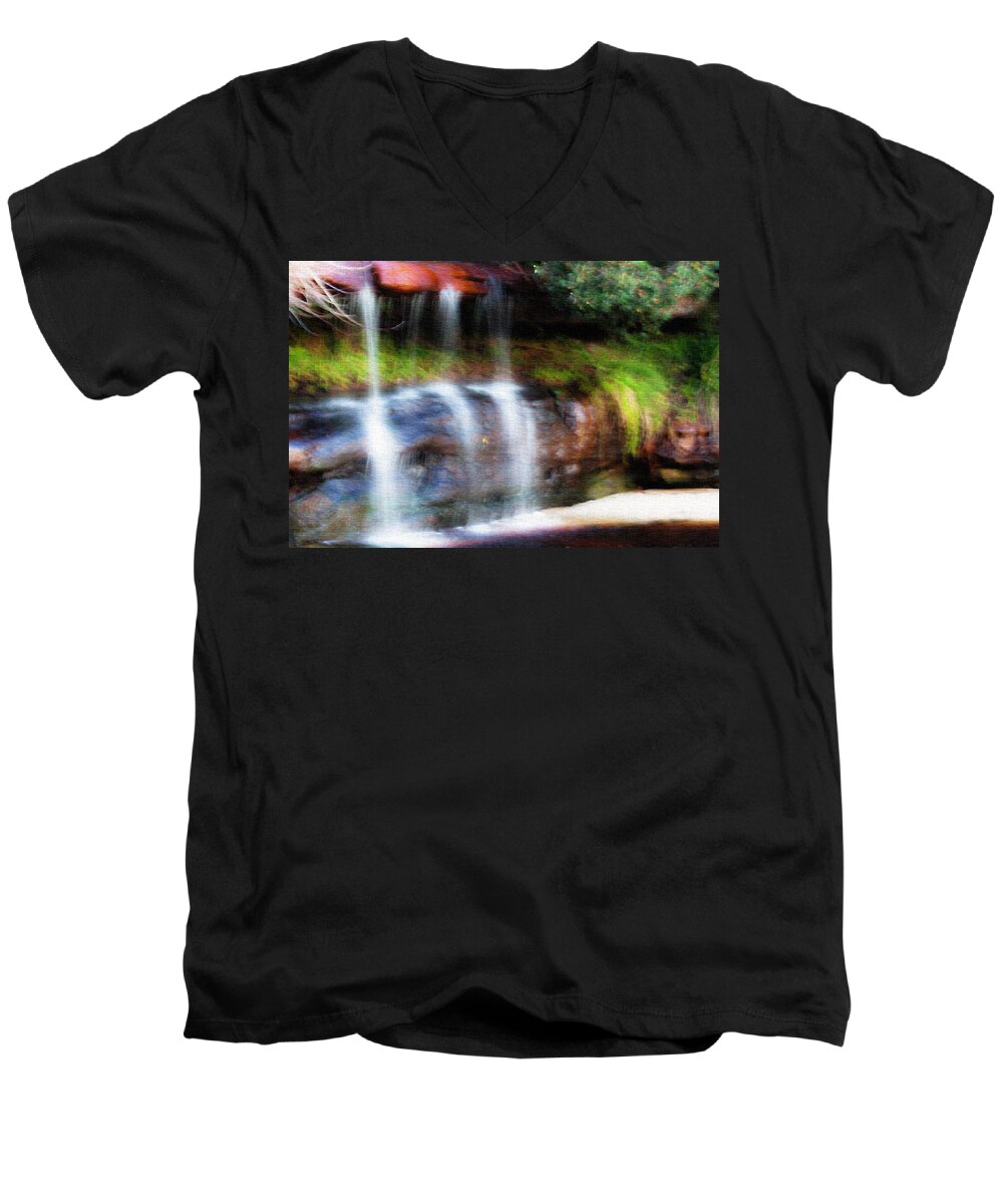 North Head Men's V-Neck T-Shirt featuring the photograph Fall by Miroslava Jurcik