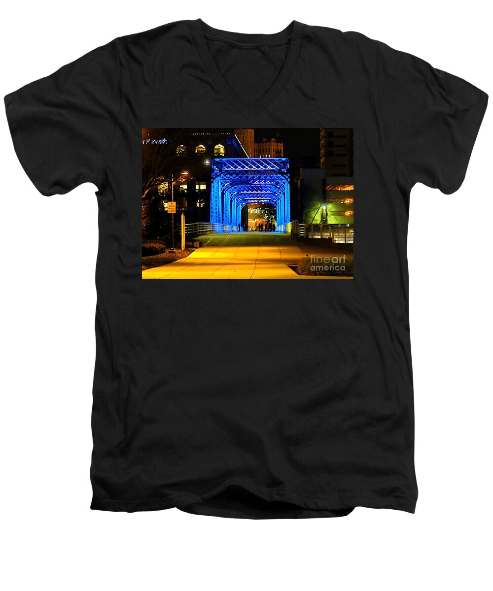 Grand Rapids Mi Men's V-Neck T-Shirt featuring the photograph Feeling Blue by Robert Pearson