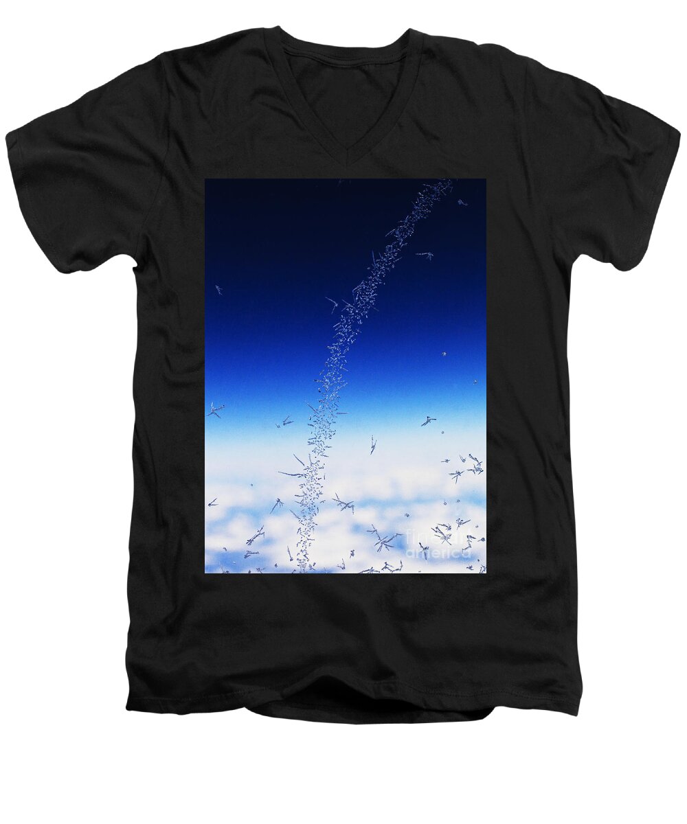 Ice Men's V-Neck T-Shirt featuring the photograph Five miles high by Casper Cammeraat