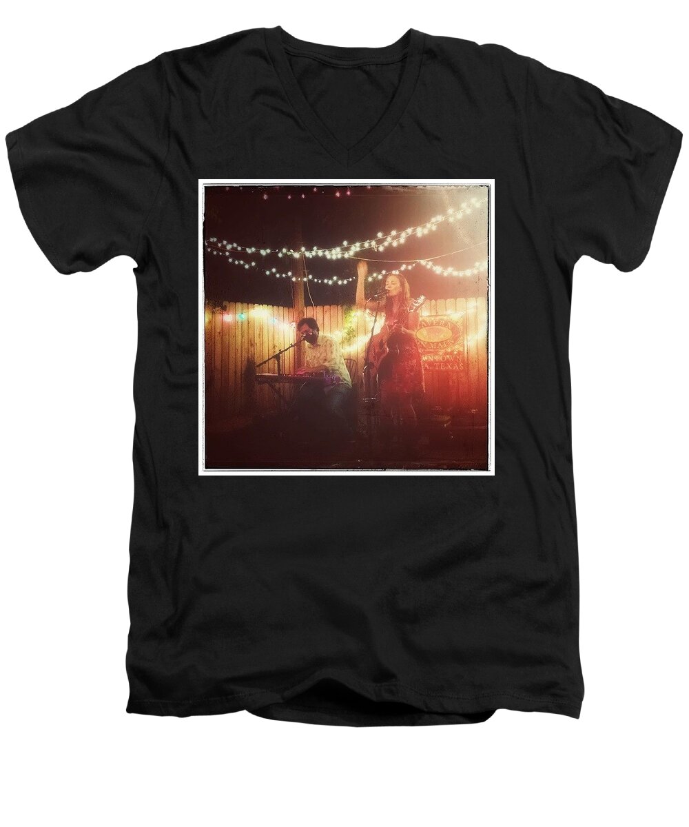  Men's V-Neck T-Shirt featuring the photograph Hanging With Kelly Mickwee by Sean Wray