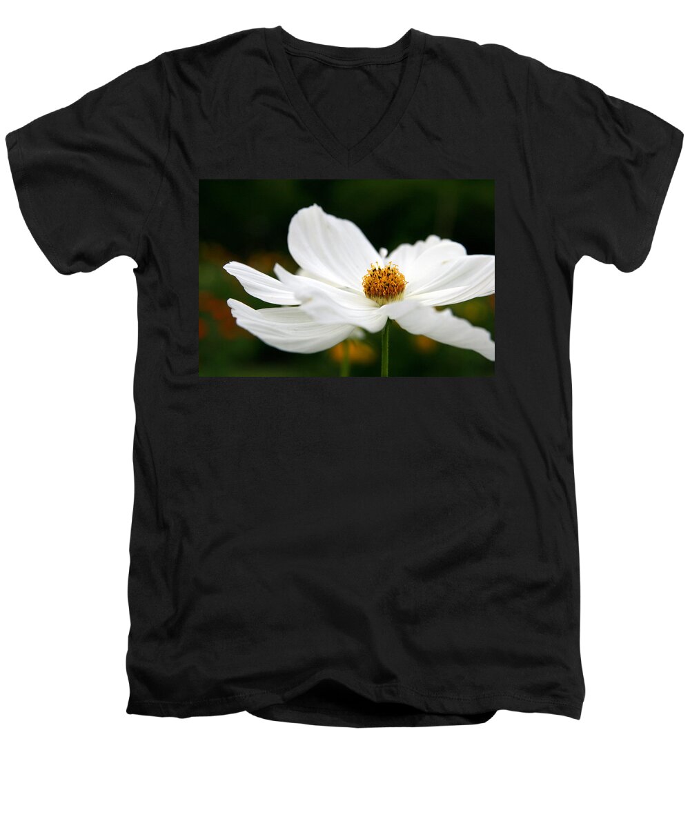 Flower Men's V-Neck T-Shirt featuring the photograph Floral Miracle by Neal Eslinger
