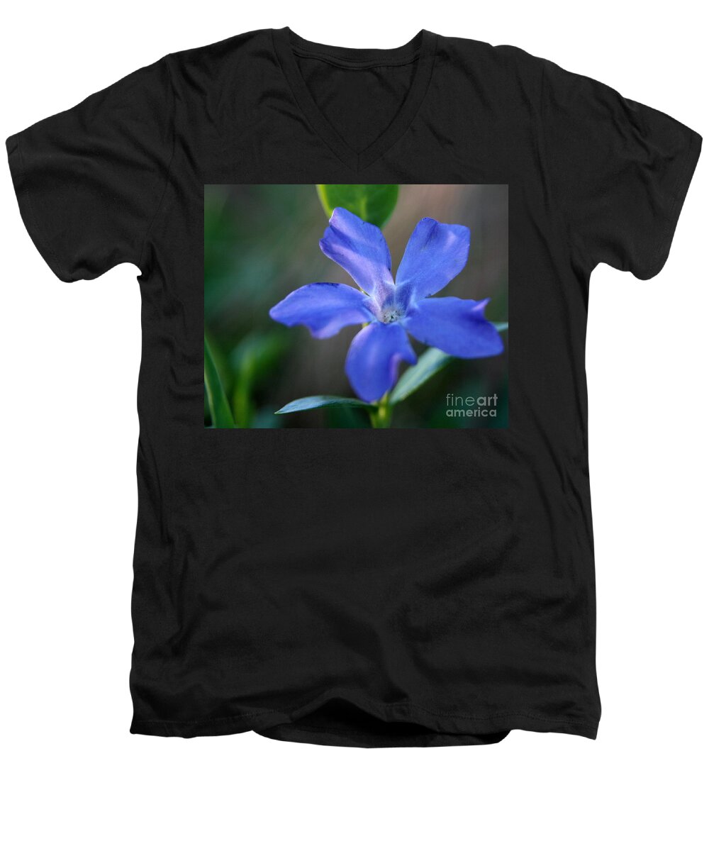 Blue Men's V-Neck T-Shirt featuring the photograph Inviting Blues by Neal Eslinger