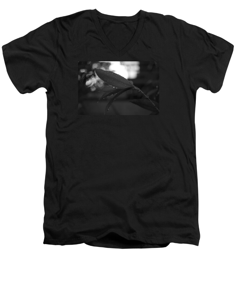 Floral Men's V-Neck T-Shirt featuring the photograph Light and Dark by Miguel Winterpacht