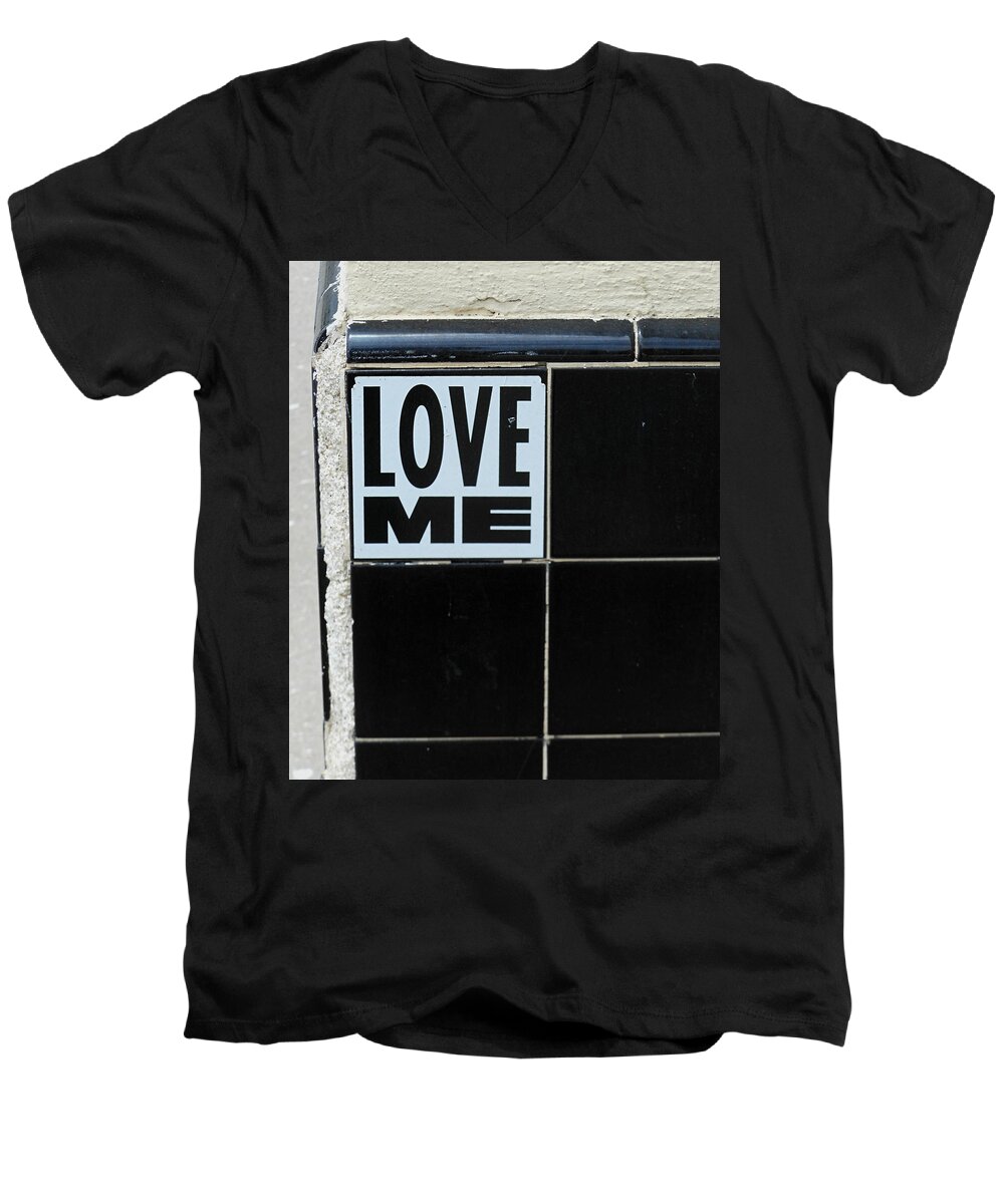 Love Men's V-Neck T-Shirt featuring the photograph Love Me by Gia Marie Houck