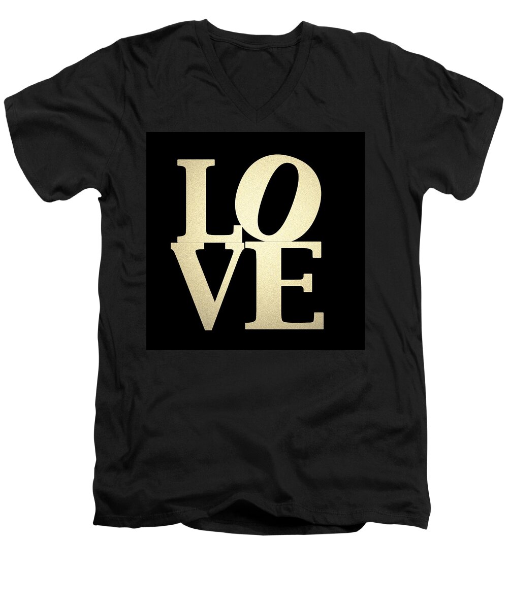 Love Men's V-Neck T-Shirt featuring the digital art Love by Patricia Lintner