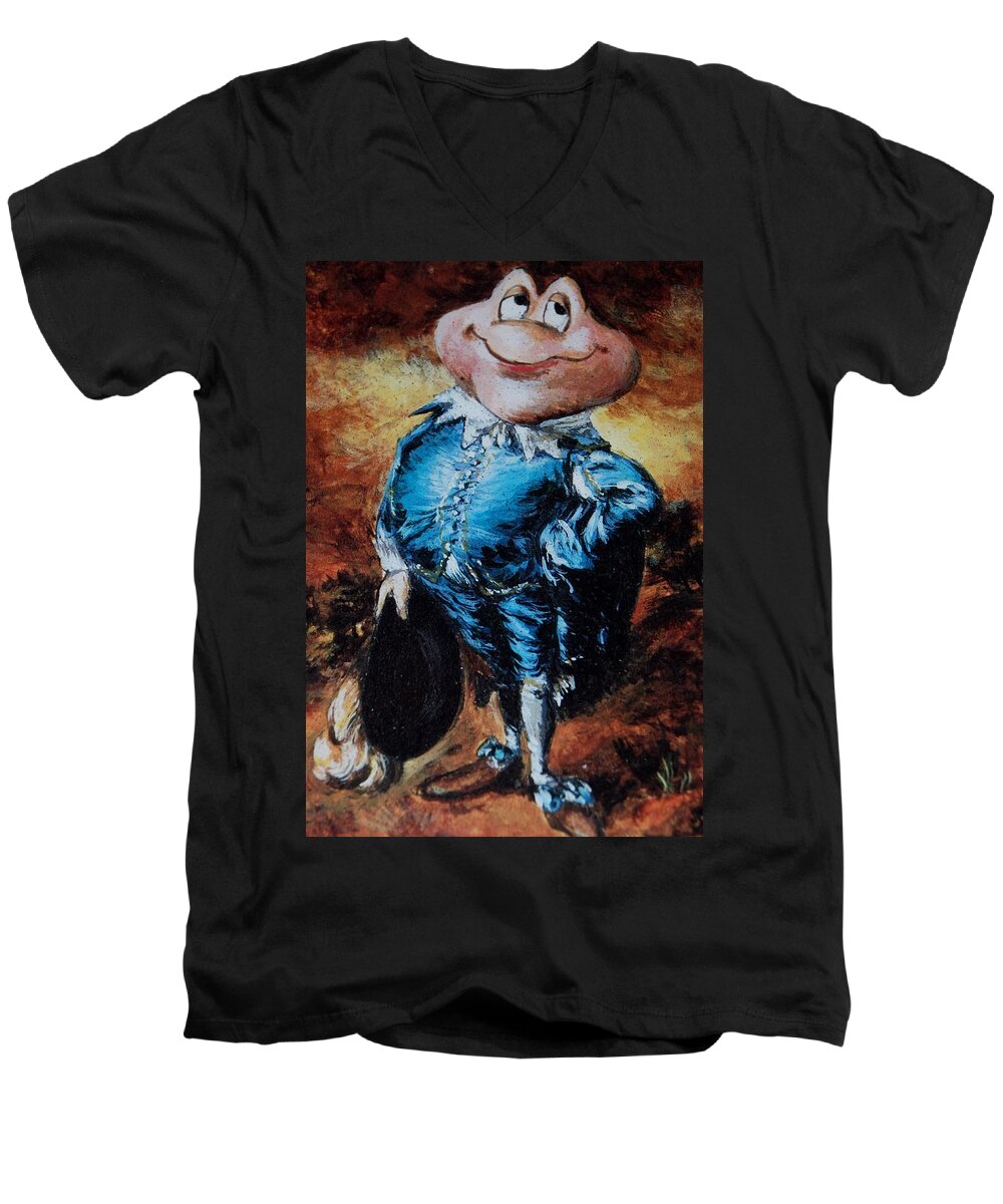 Mr Toad Men's V-Neck T-Shirt featuring the photograph Mr Toad by Rob Hans