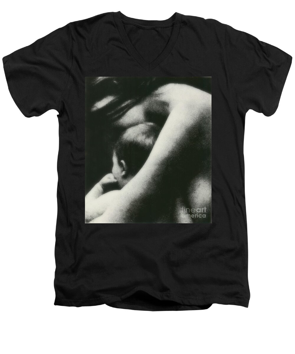 Nurturing Men's V-Neck T-Shirt featuring the photograph Nurturing by Rory Siegel
