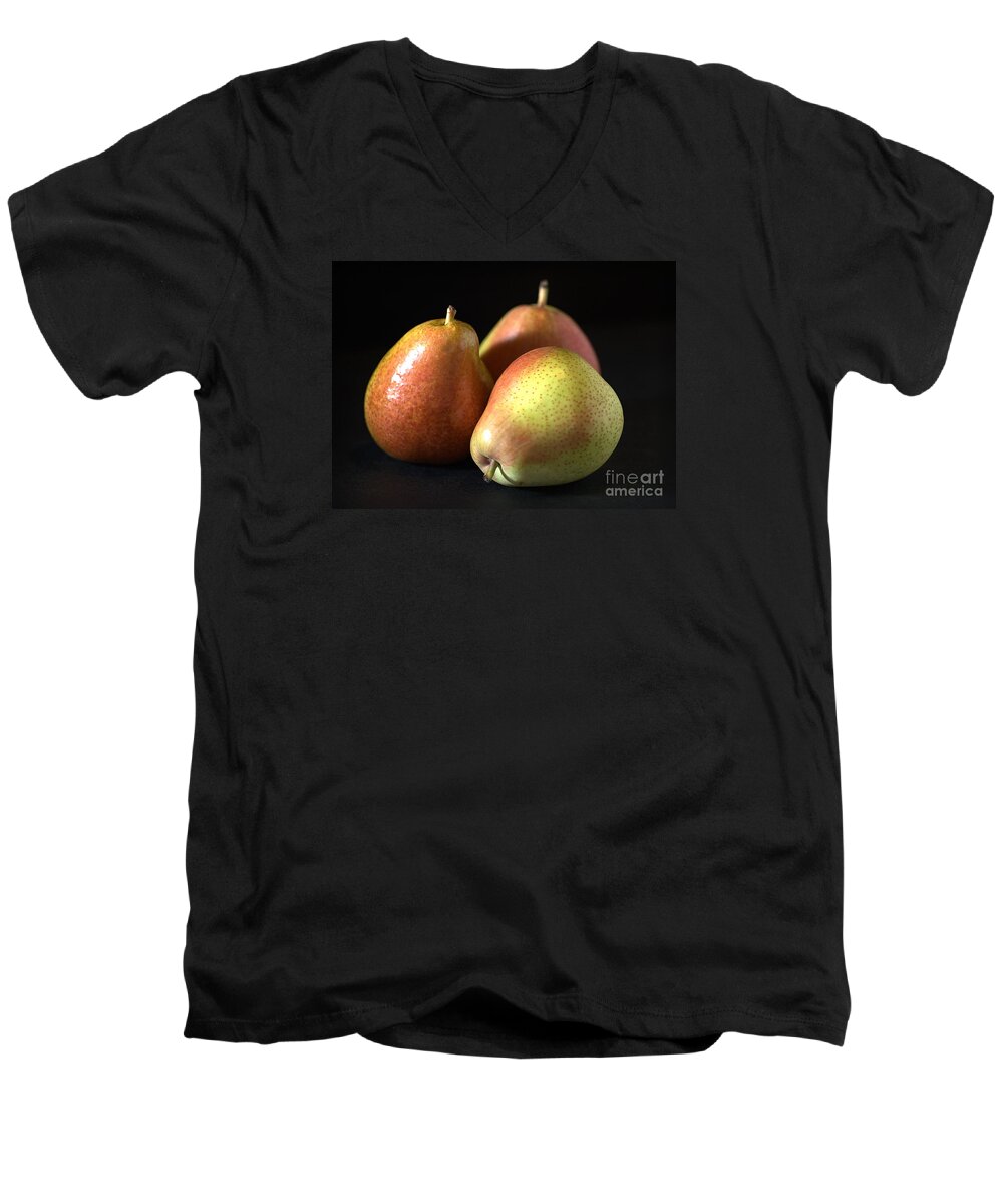 Pear Men's V-Neck T-Shirt featuring the photograph Pears by Joy Watson