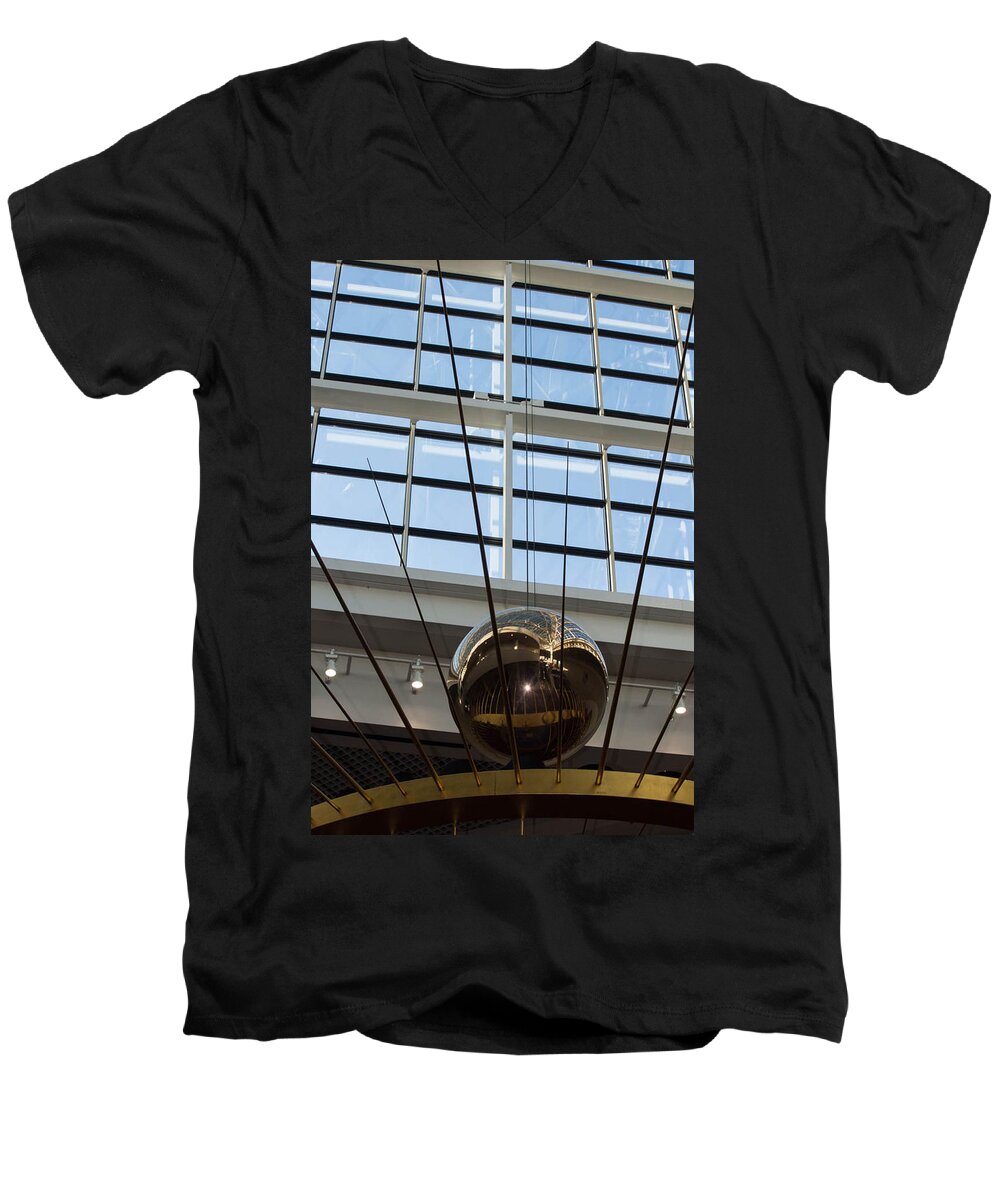 Pendulum Men's V-Neck T-Shirt featuring the photograph Pendulum by Patricia Babbitt