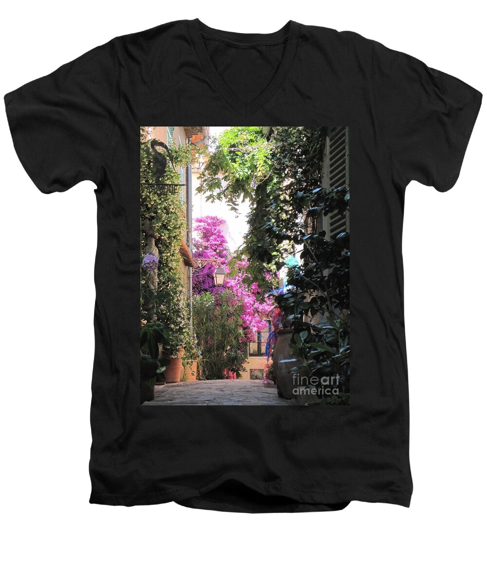 French Riviera Men's V-Neck T-Shirt featuring the photograph St Tropez by HEVi FineArt