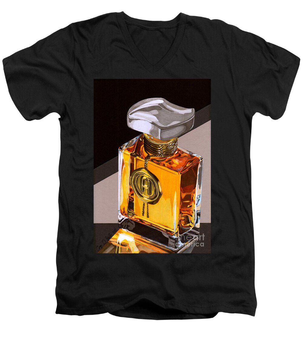 Perfume Men's V-Neck T-Shirt featuring the drawing Scent Of Heaven by Cory Still