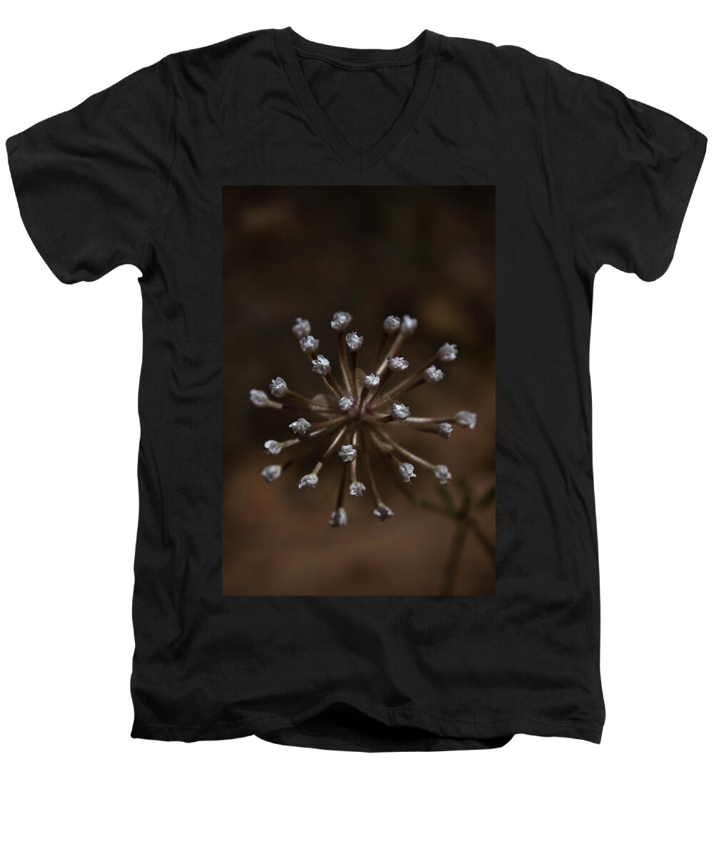 Cold Men's V-Neck T-Shirt featuring the photograph Star Flower by Joel Loftus