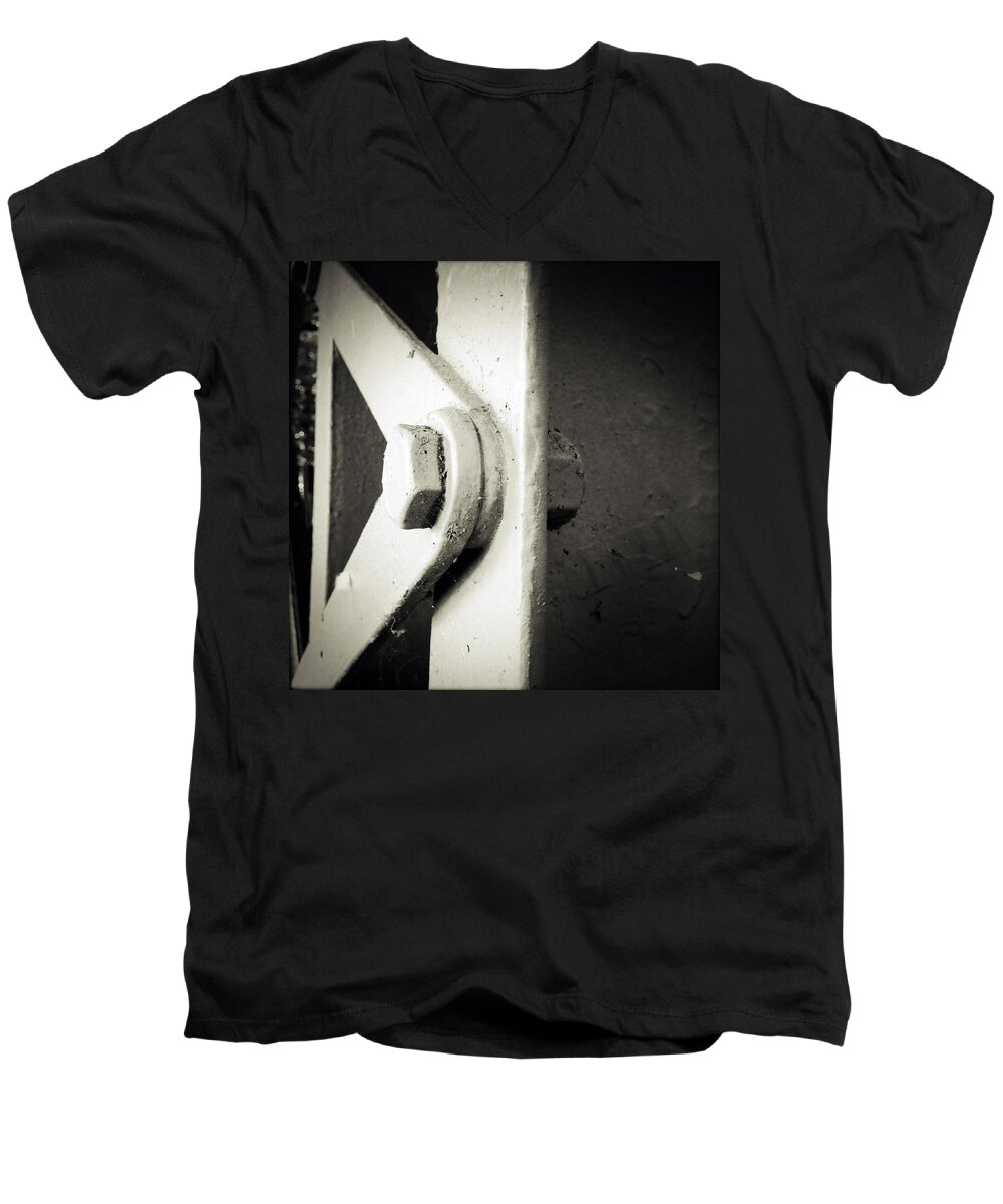 Steel Men's V-Neck T-Shirt featuring the photograph Steel girder by Les Cunliffe
