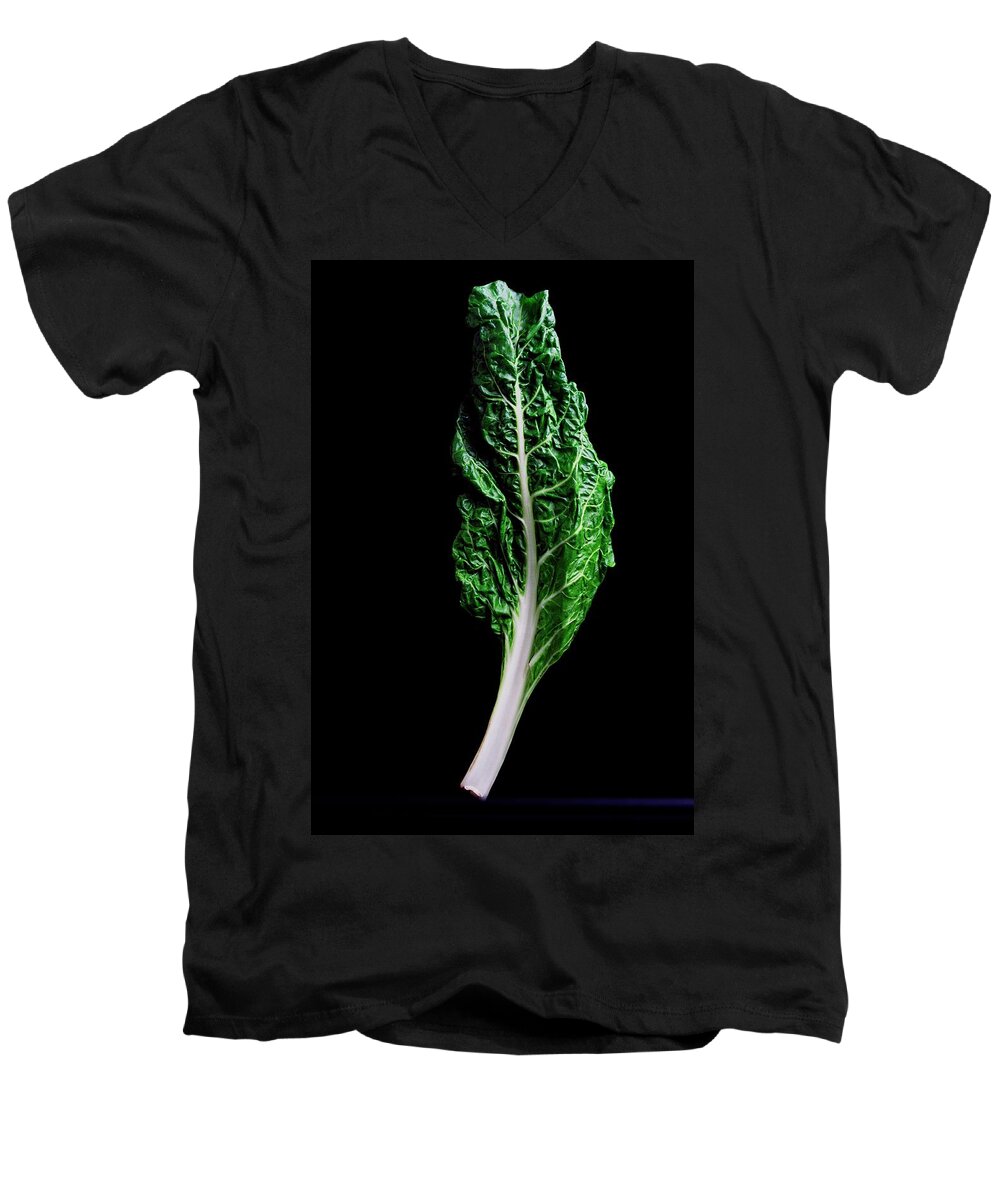 Fruits Men's V-Neck T-Shirt featuring the photograph Swiss Chard by Romulo Yanes