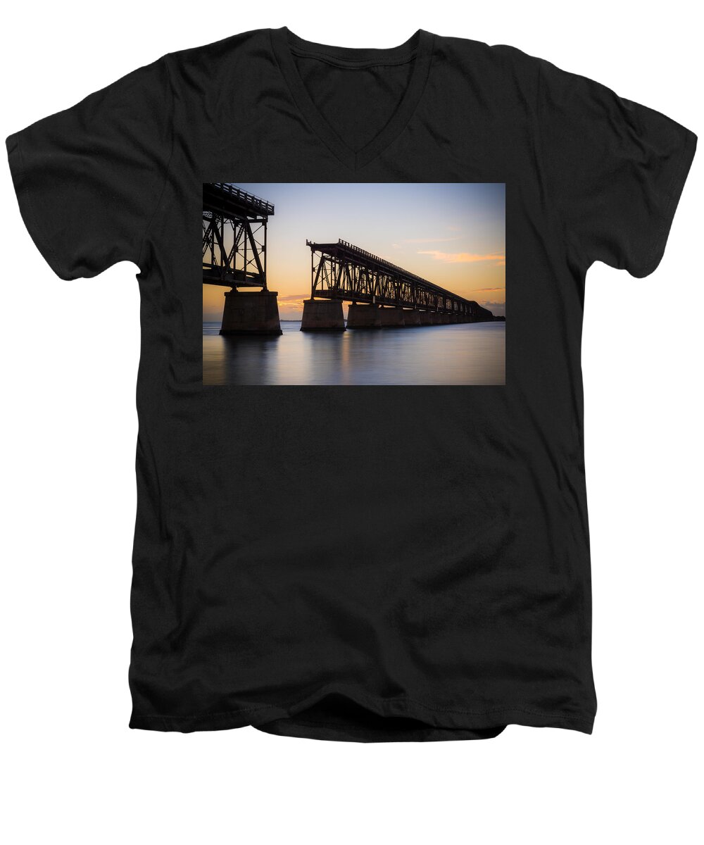 Florida Men's V-Neck T-Shirt featuring the photograph The Folly by Kristopher Schoenleber