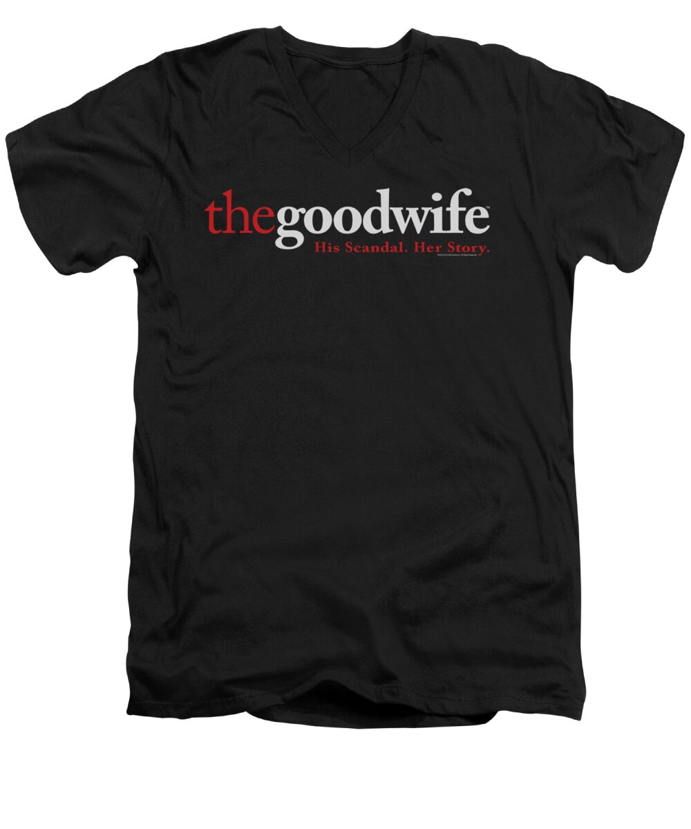 The Good Wife Men's V-Neck T-Shirt featuring the digital art The Good Wife - Logo by Brand A