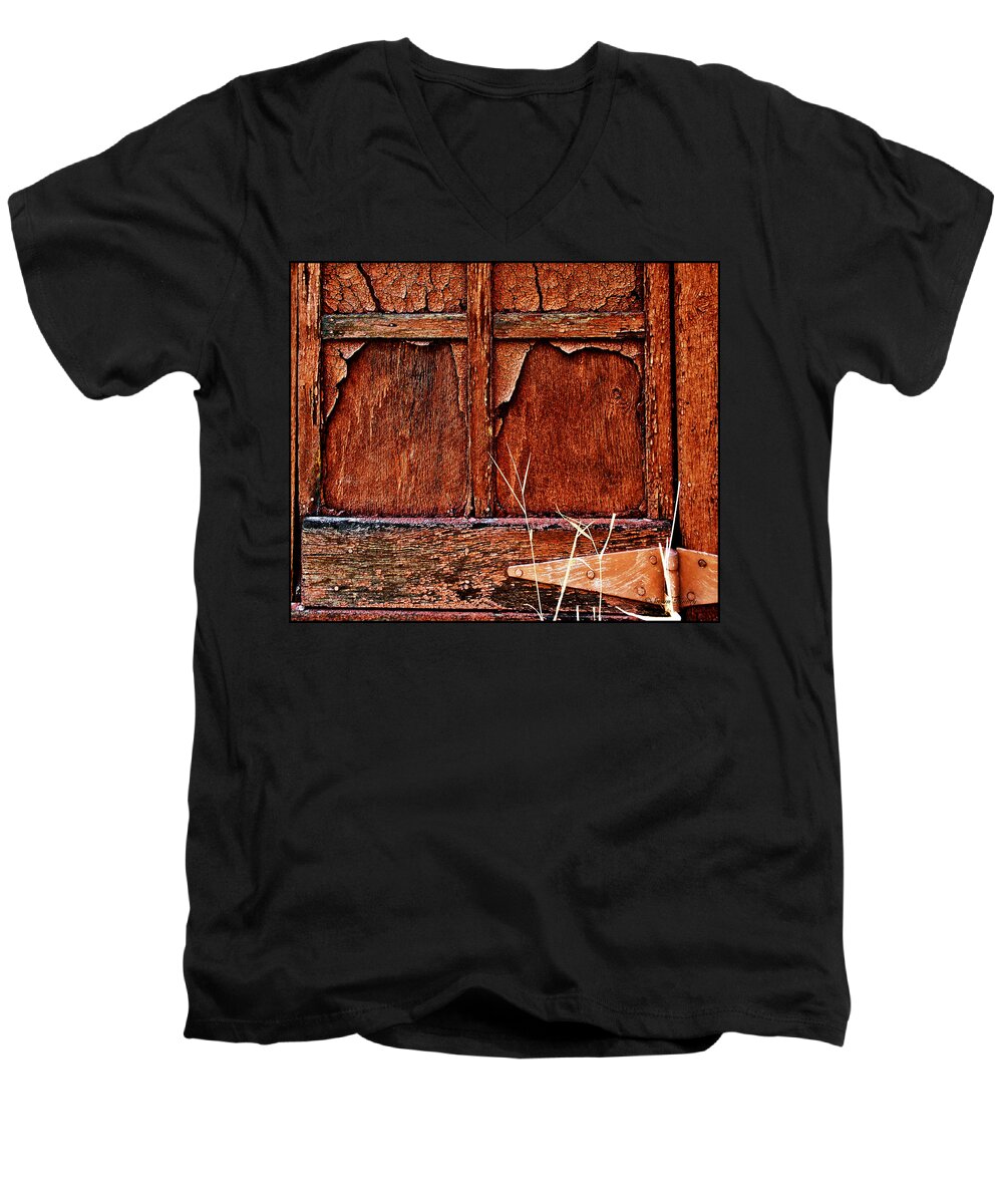 Old Building Men's V-Neck T-Shirt featuring the photograph Weathered by Susan Kinney