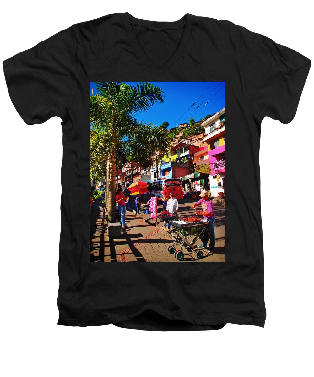 Candy Man Men's V-Neck T-Shirt featuring the photograph Candy Man #1 by Skip Hunt