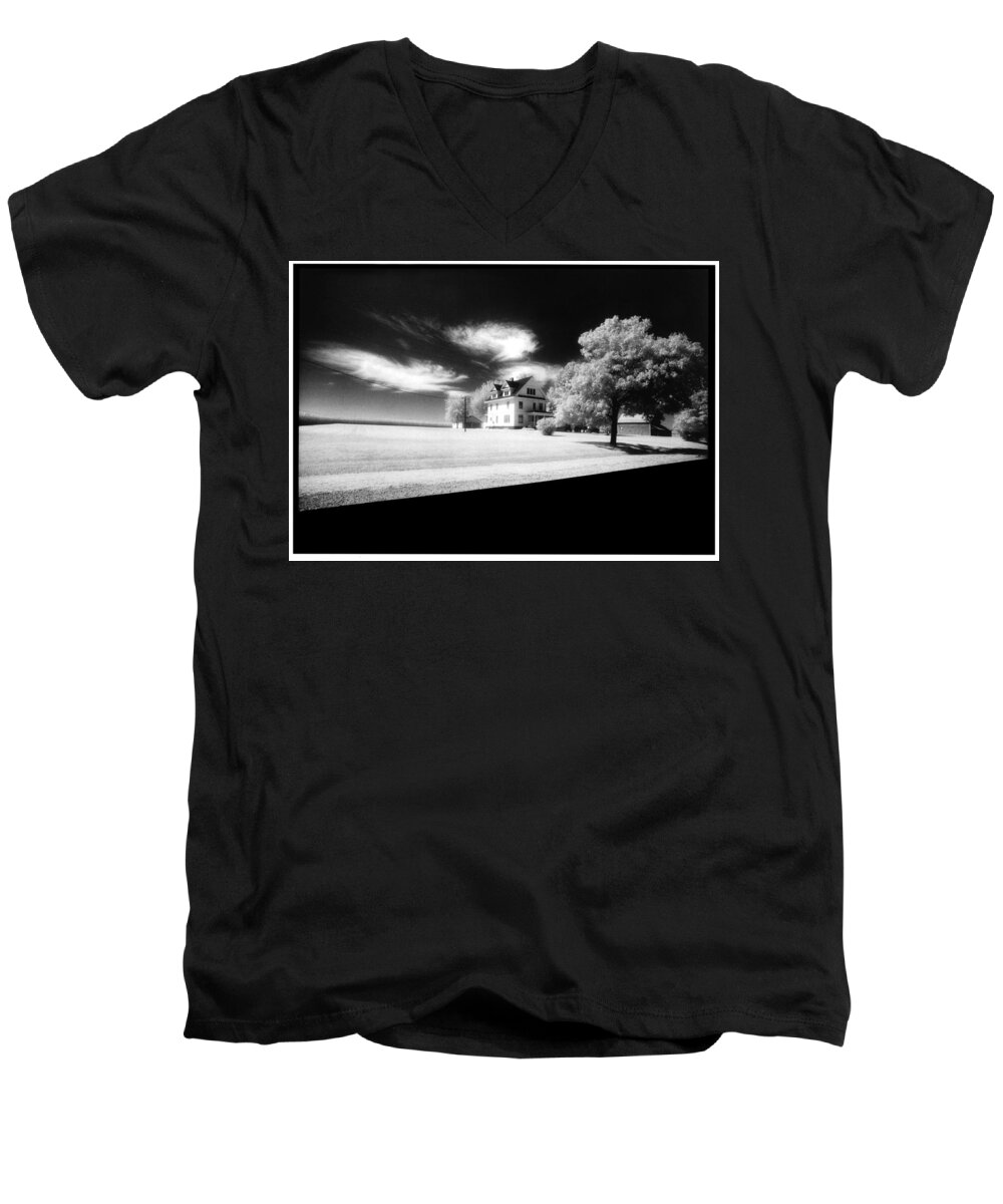 Contrast Men's V-Neck T-Shirt featuring the photograph American Landscape by Greg Kopriva