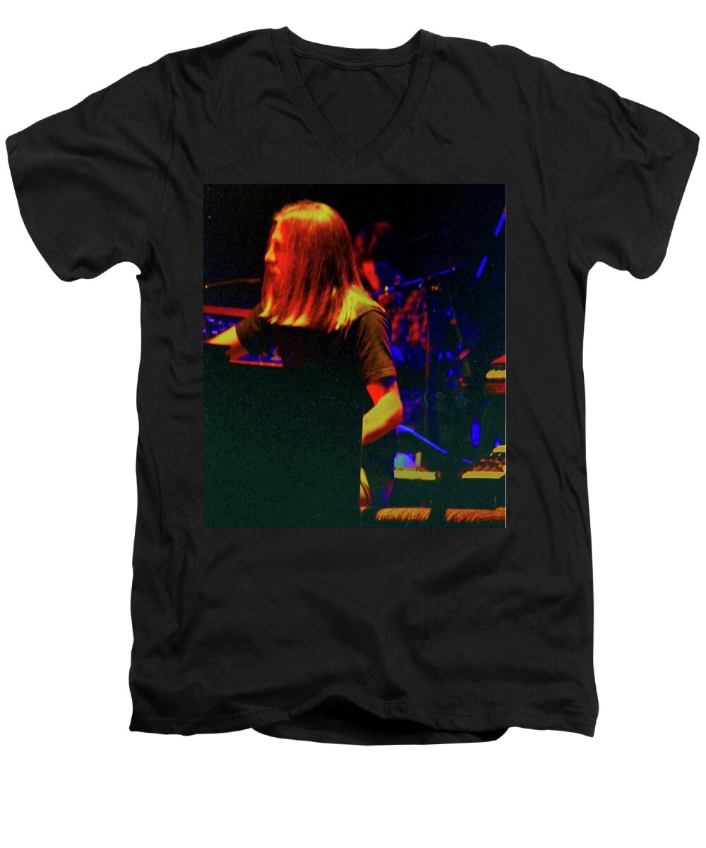 Brent Mydland Men's V-Neck T-Shirt featuring the photograph Brent Mydland by Susan Carella