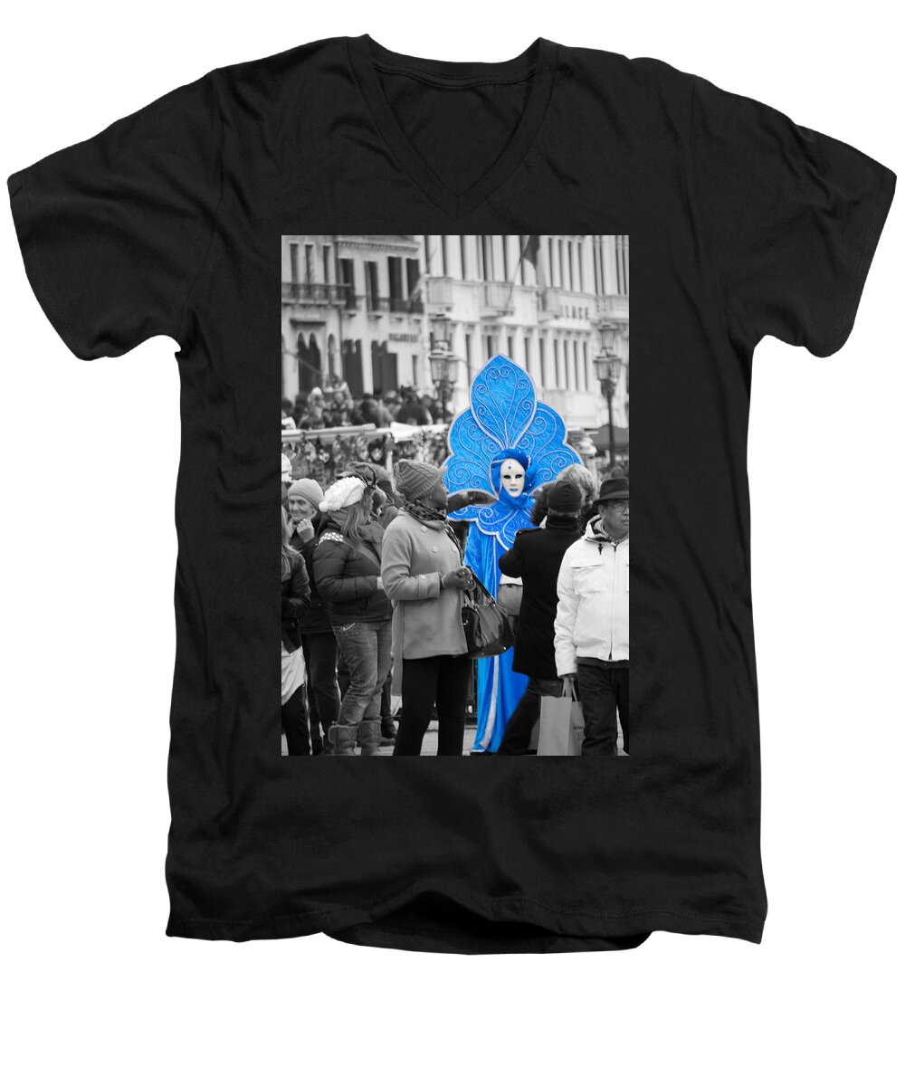 Venice Men's V-Neck T-Shirt featuring the photograph Carnival by Ivan Slosar