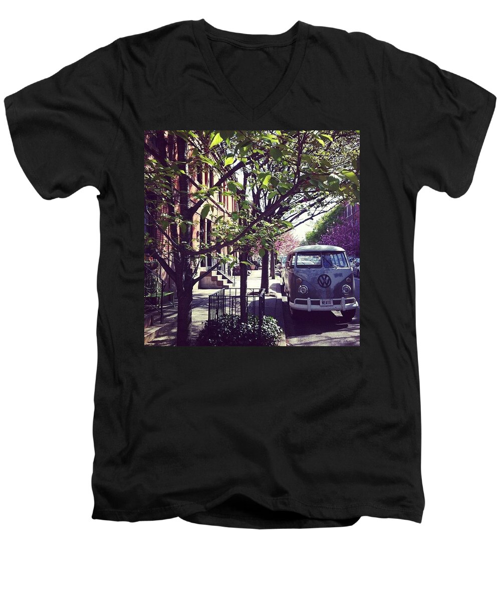 Van Men's V-Neck T-Shirt featuring the photograph Neato by Katie Cupcakes
