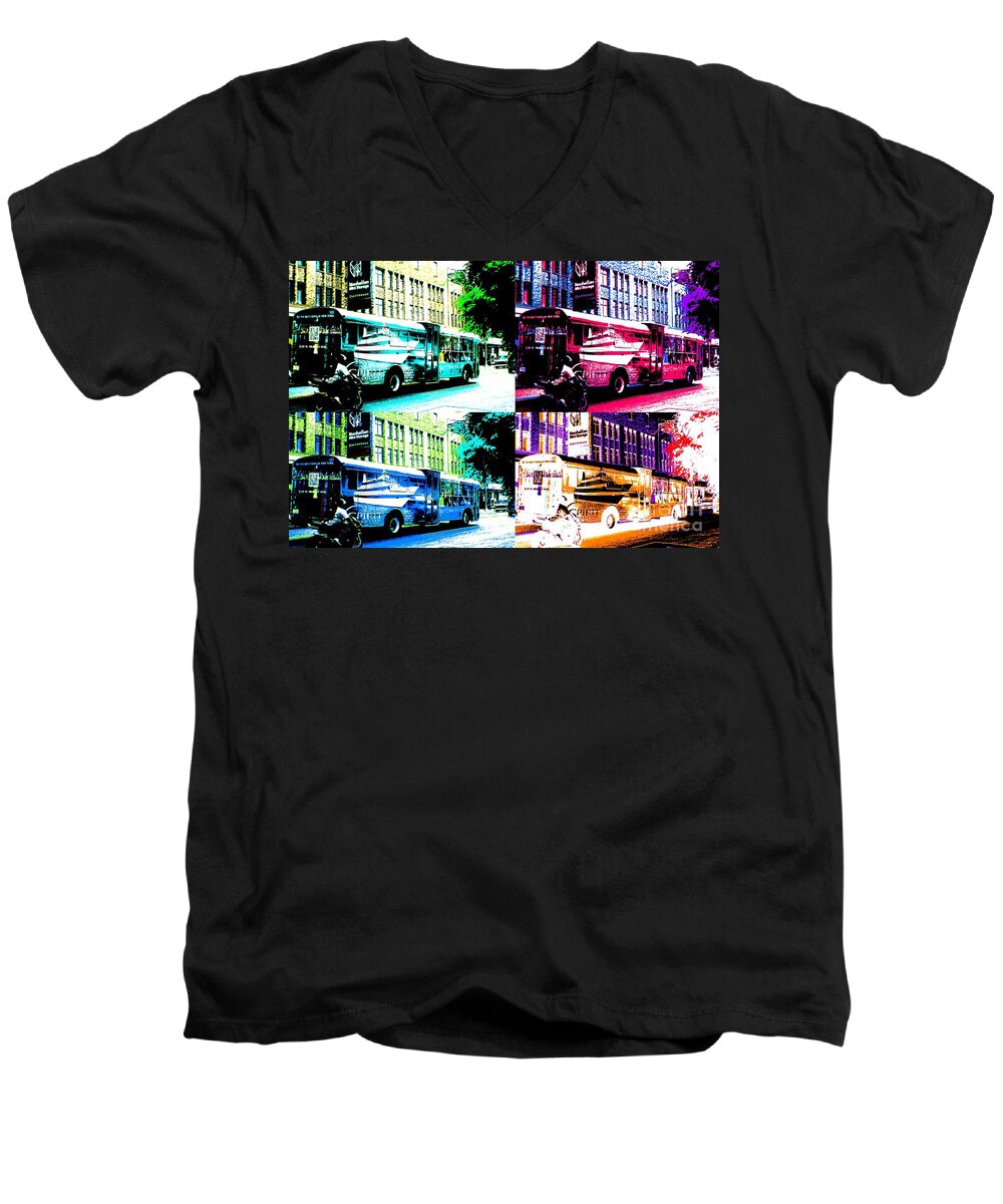 Rogerio Mariani Men's V-Neck T-Shirt featuring the digital art Opportunities by Rogerio Mariani