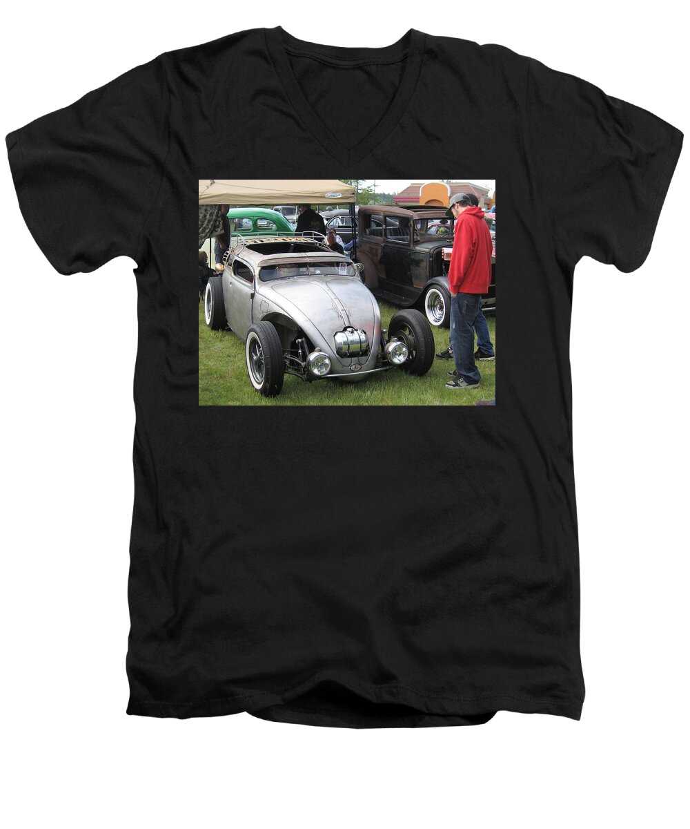 Rat Rod Men's V-Neck T-Shirt featuring the photograph Rat Rod Many Parts by Kym Backland
