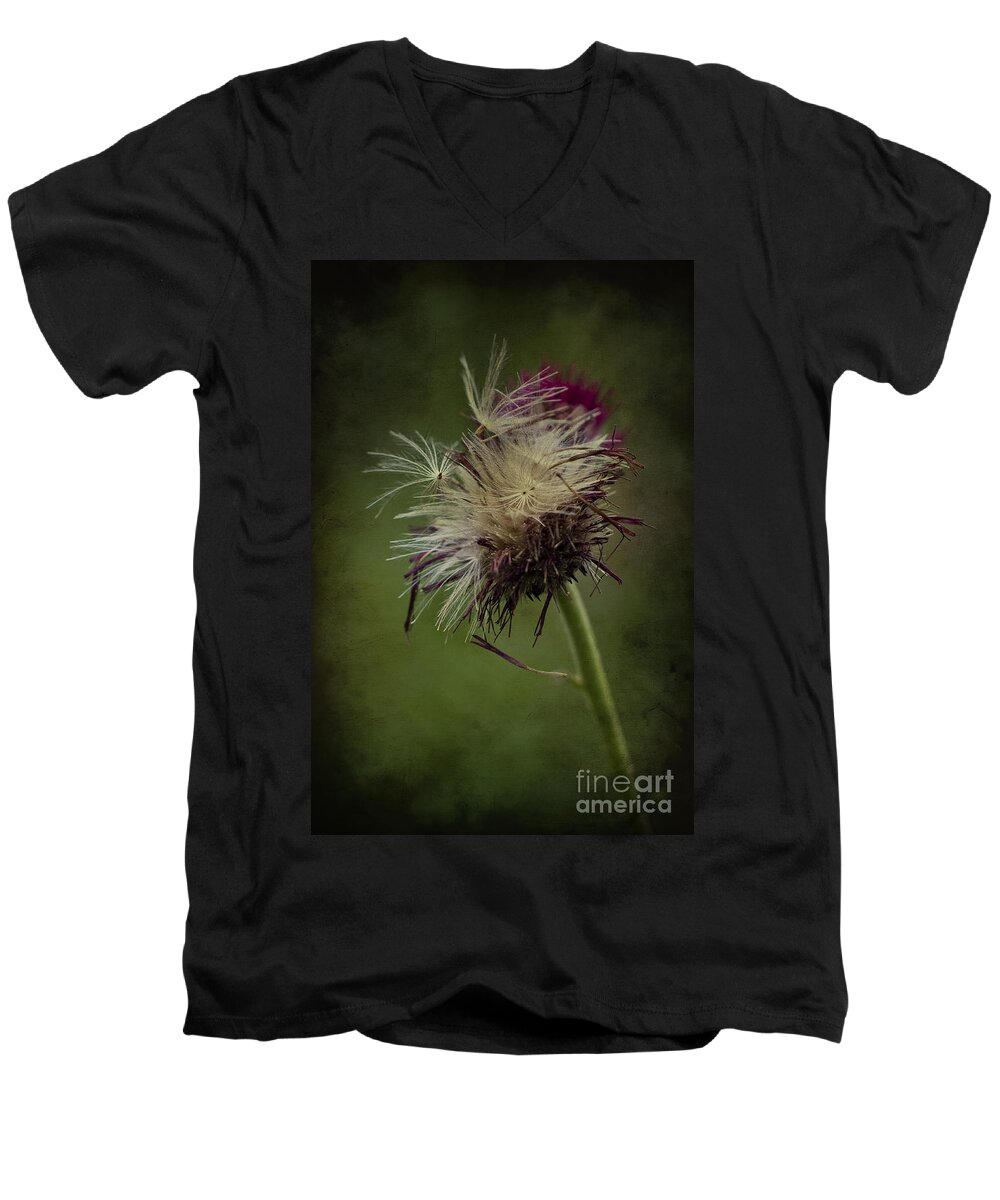 Seeds Men's V-Neck T-Shirt featuring the photograph Ready to fly away... by Clare Bambers