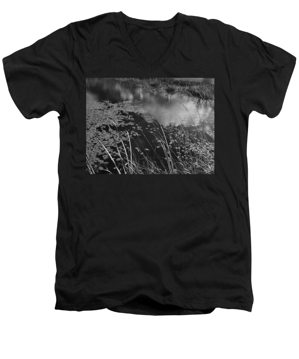 Water Men's V-Neck T-Shirt featuring the photograph Reflections in the Pond by Kathleen Grace