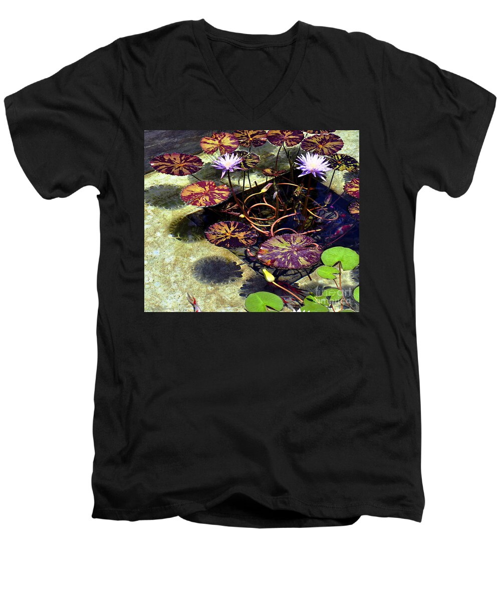 Clay Men's V-Neck T-Shirt featuring the photograph Reflections On Underwater Life by Clayton Bruster