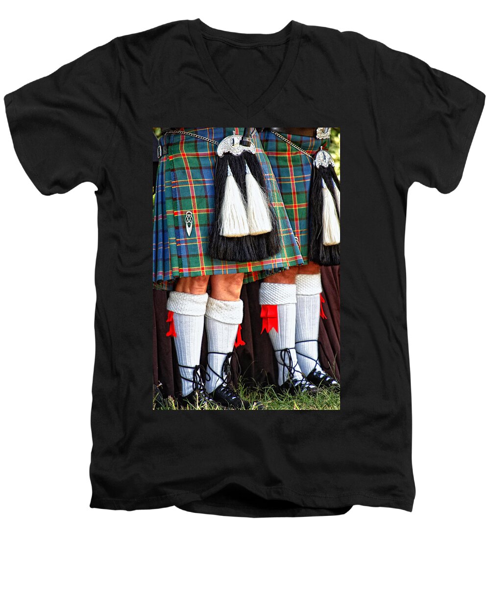 Scottish Men's V-Neck T-Shirt featuring the photograph Scottish Festival 4 by Dawn Eshelman