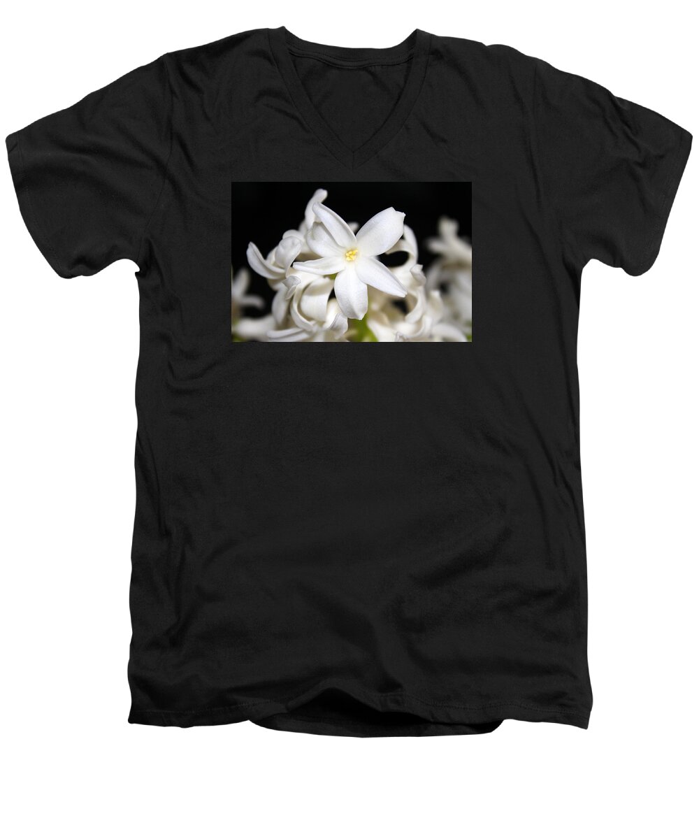White Men's V-Neck T-Shirt featuring the photograph Spring Beauty by Milena Ilieva