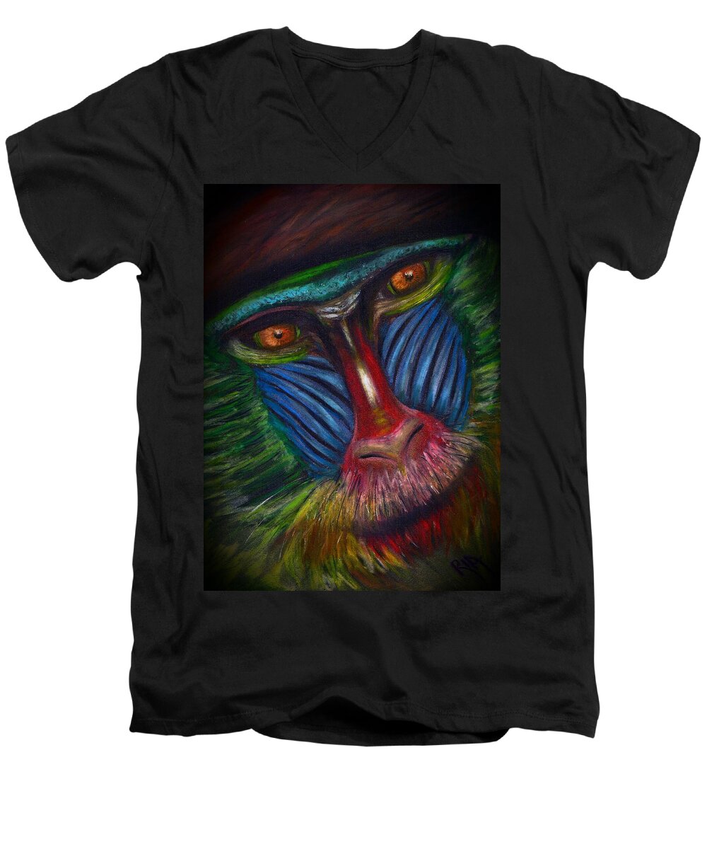  Nature Men's V-Neck T-Shirt featuring the photograph True Beauty by Artist RiA