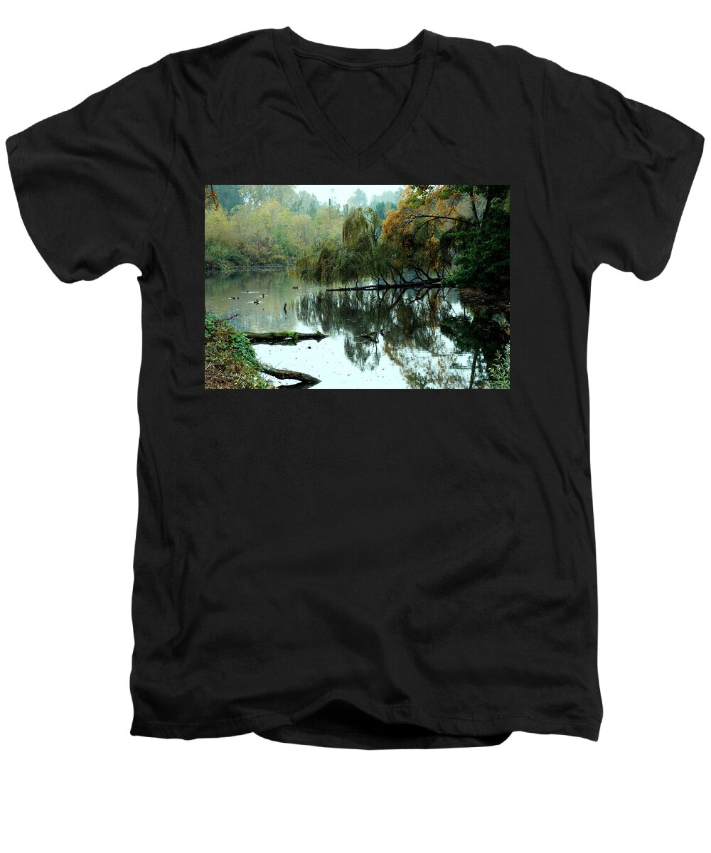 Lake Men's V-Neck T-Shirt featuring the photograph Hidden Lake #1 by Kathleen Grace