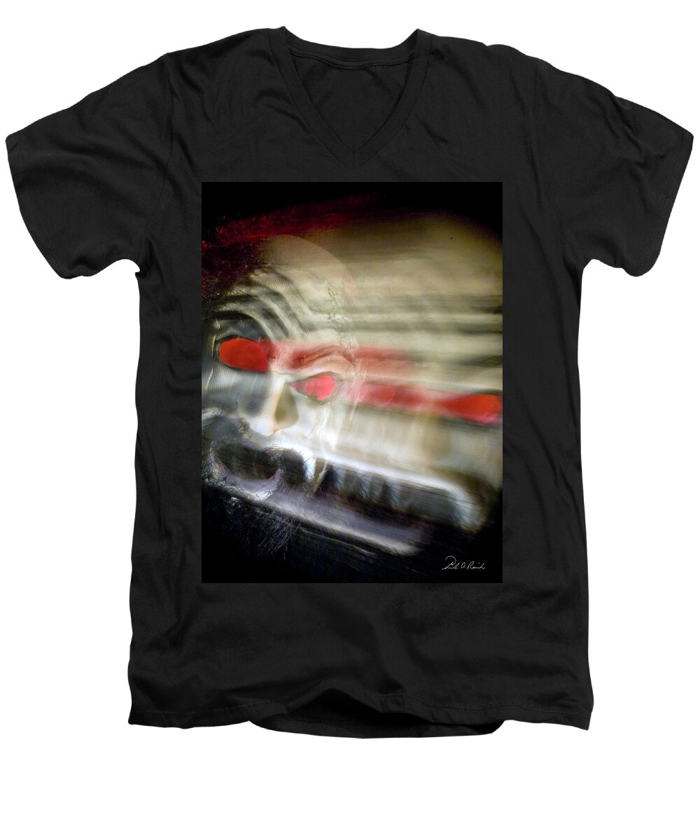 Color Men's V-Neck T-Shirt featuring the photograph No Escape #1 by Frederic A Reinecke