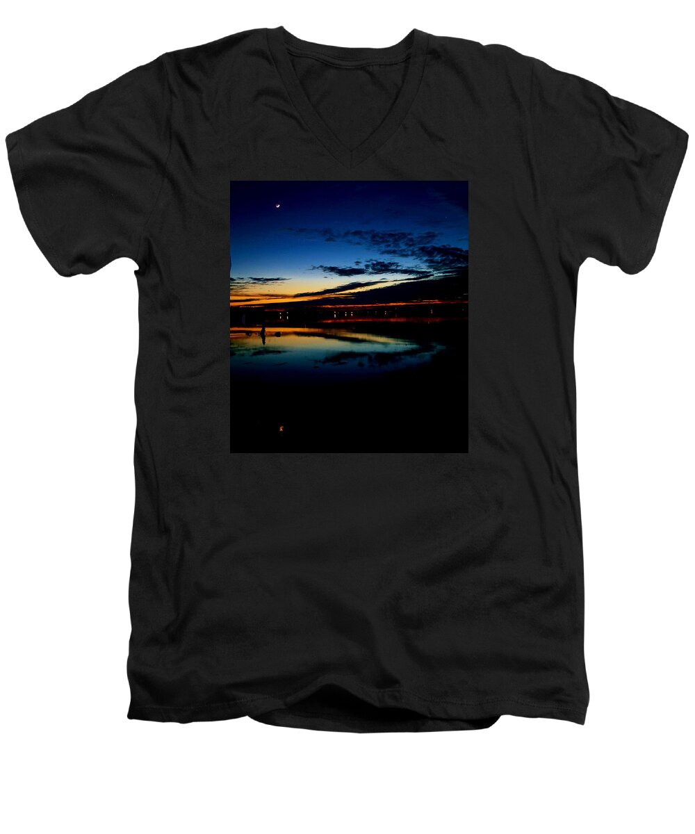  Men's V-Neck T-Shirt featuring the photograph Shades of Calm #1 by Billy Beck