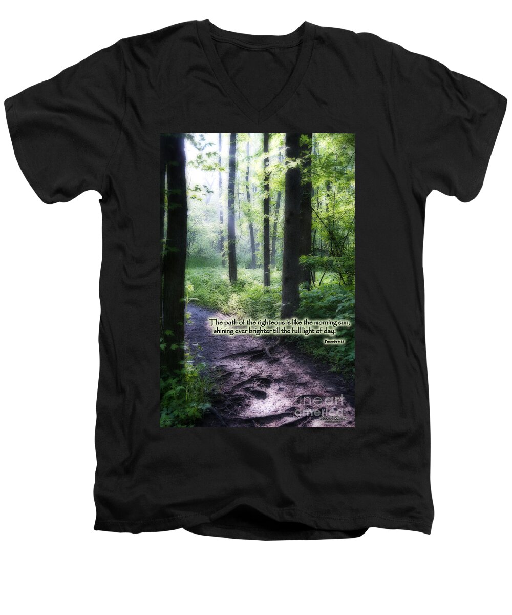 Path Men's V-Neck T-Shirt featuring the photograph The Path #1 by David Arment