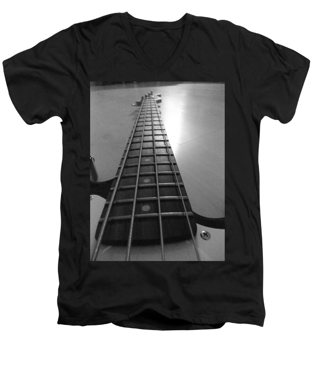 Guitar Men's V-Neck T-Shirt featuring the photograph Guitar #5 by Jackie Russo