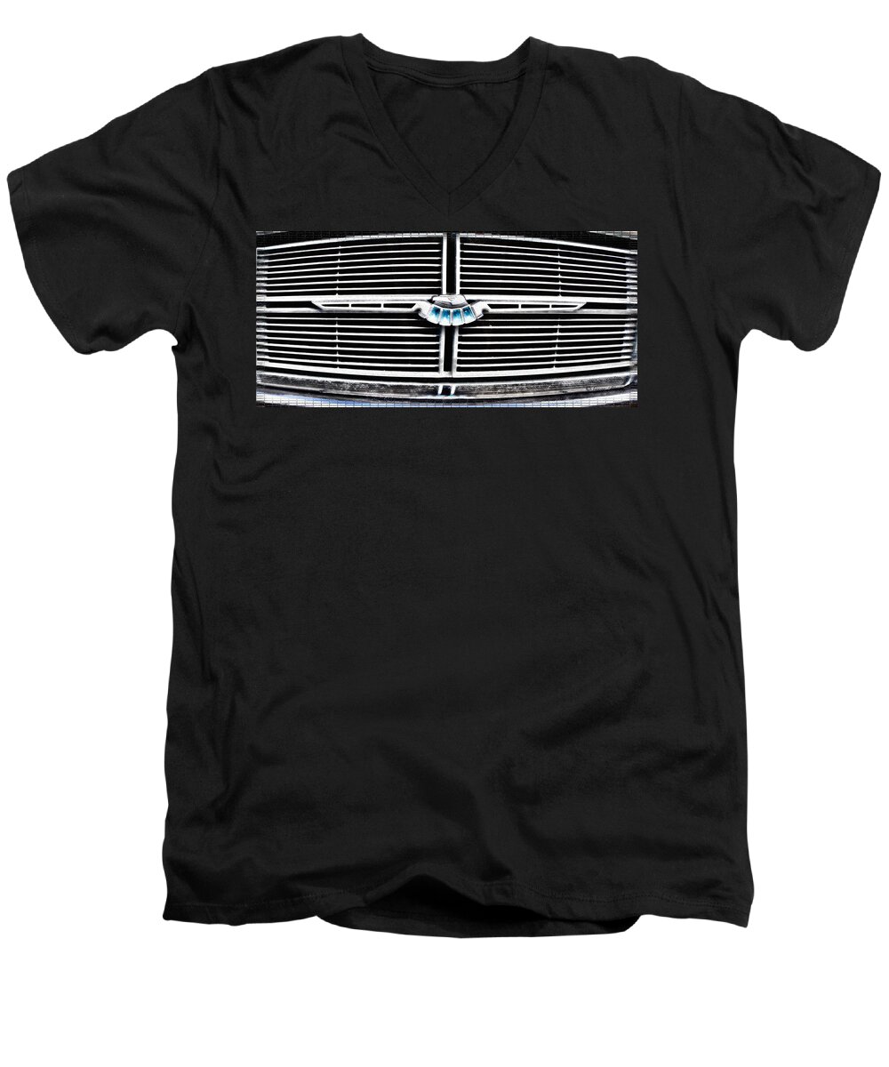 69 Men's V-Neck T-Shirt featuring the photograph 69 Thunderbird by Susan Kinney
