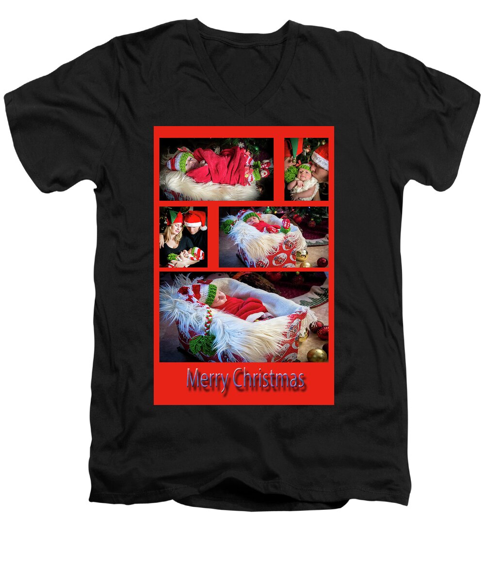 Merry Christmas Men's V-Neck T-Shirt featuring the photograph Merry Christmas #7 by Ivete Basso Photography