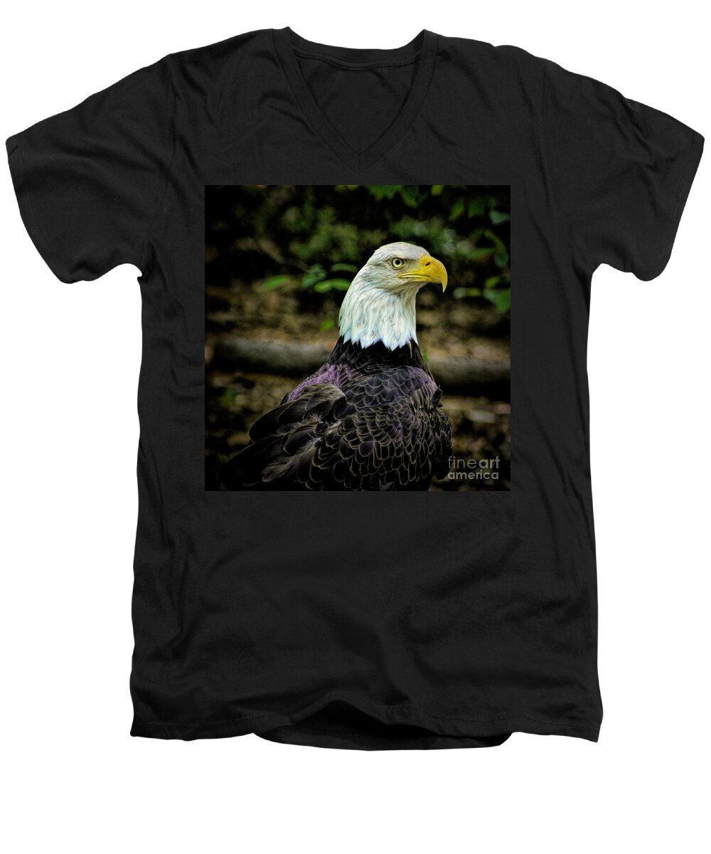Art Prints Men's V-Neck T-Shirt featuring the photograph American Pride by Dave Bosse