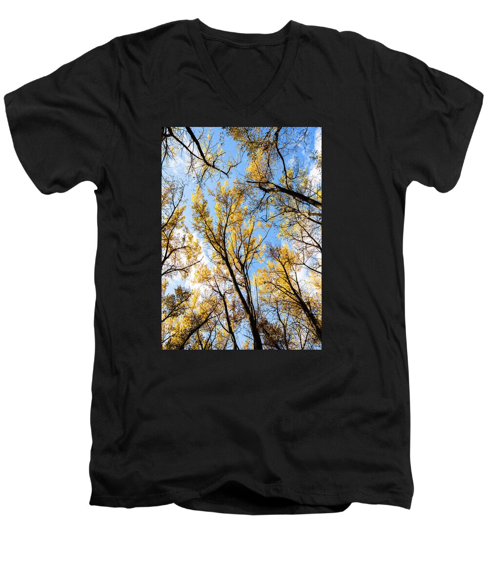 Bill Kesler Photography Men's V-Neck T-Shirt featuring the photograph Looking Up by Bill Kesler