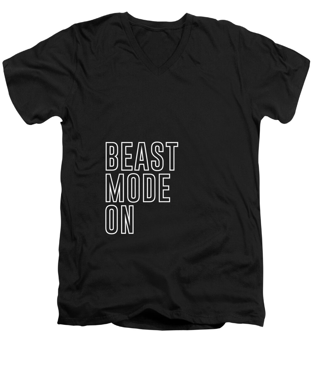 Beast Mode On - Gym Quotes - Minimalist Print - Typography - Quote